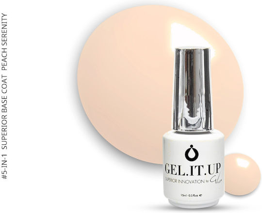 GEL.IT.UP 5-in-1 Superior Base Coat για Ημιμόνιμα Βερνίκια 15ml