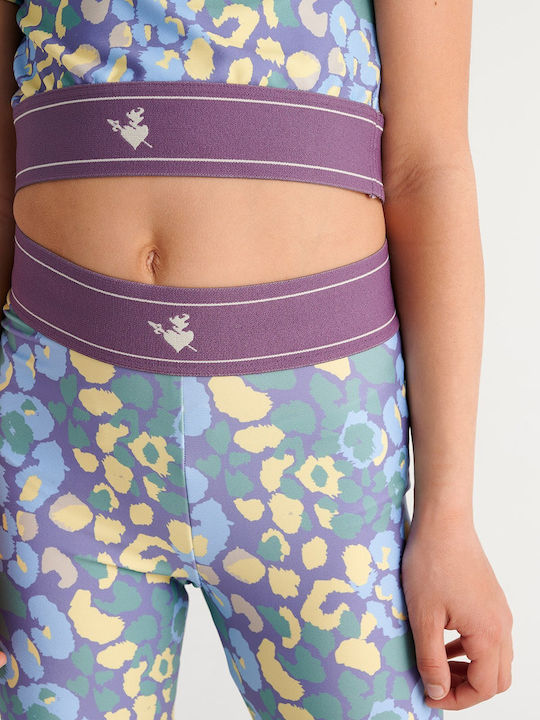 Kinderleggings Sport Lang Lila