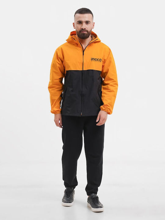 Adiavroxo (Work Aprons & Sleeves) Work Jacket with Hood Yellow