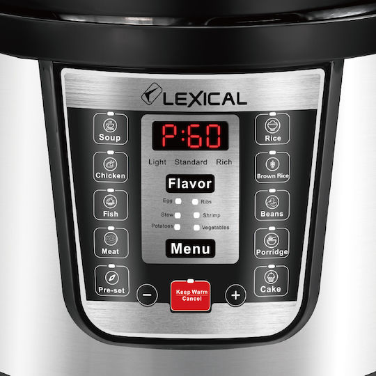 Lexical Rice Cooker 1.0kW with Bin Capacity 6lt