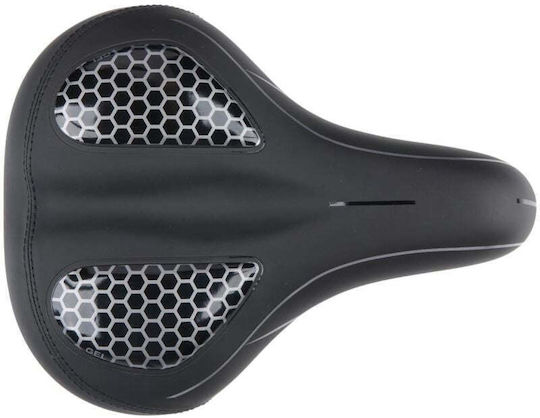 Dunlop Fahrradsattel Schwarz mit Gel 210 x 270 mm