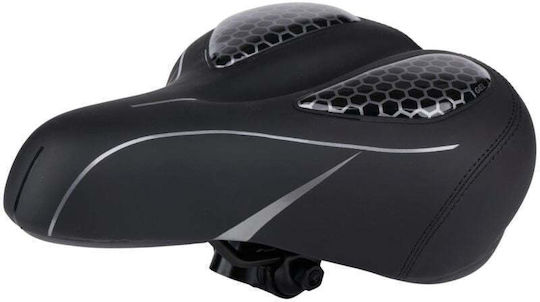 Dunlop Fahrradsattel Schwarz mit Gel 210 x 270 mm