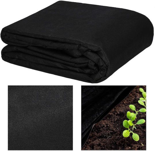 Folie Agrotextilă Anti- buruieni Zola 1.6 X 20 M Filtru Uv Reține Umiditatea Încălzește Solul 50 G/m2 Pp Neagră