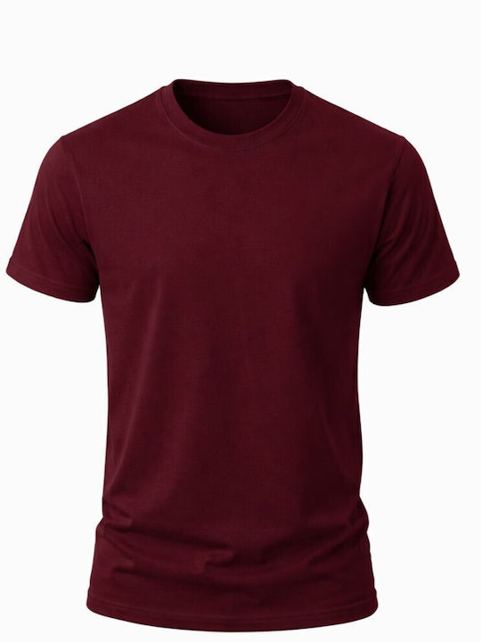 Cotton Point Ανδρικό Διαφημιστικό T-shirt Κοντομάνικο Μπορντό