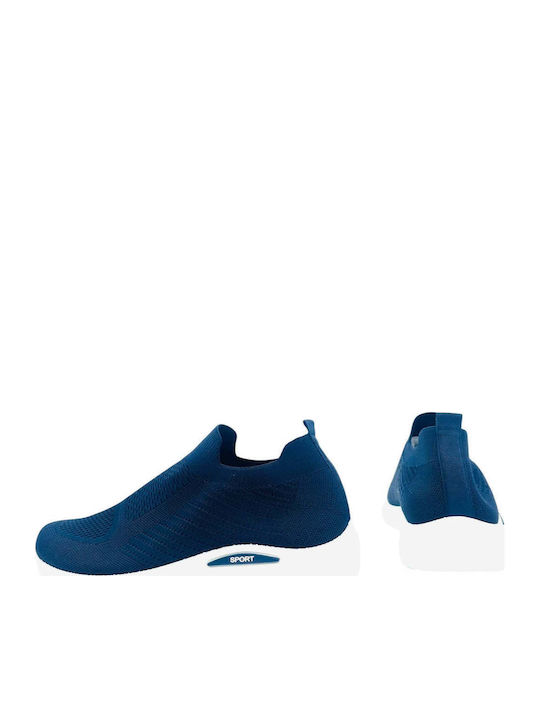 Πάνινα Ανδρικά Slip-On Μπλε