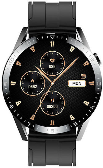Tracer SM9 PulseRay Smartwatch with Heart Rate Monitor (Black)