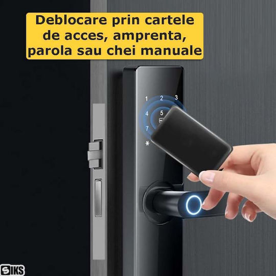 Electronic Lock in Black Color with Wi-Fi Connectivity