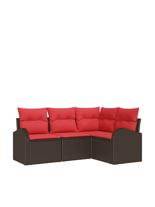 Outdoor Corner Rattan Sofa With Cushions