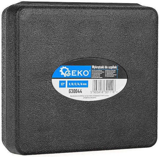 Geko Ziehwerkzeuge Set Abgenutzte Oder Gebrochene Vidon 1/2" 8-16mm 5 Stück Sncm+v