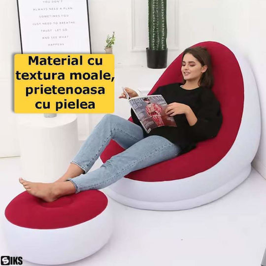 Φουσκωτή Πολυθρόνα Λευκή