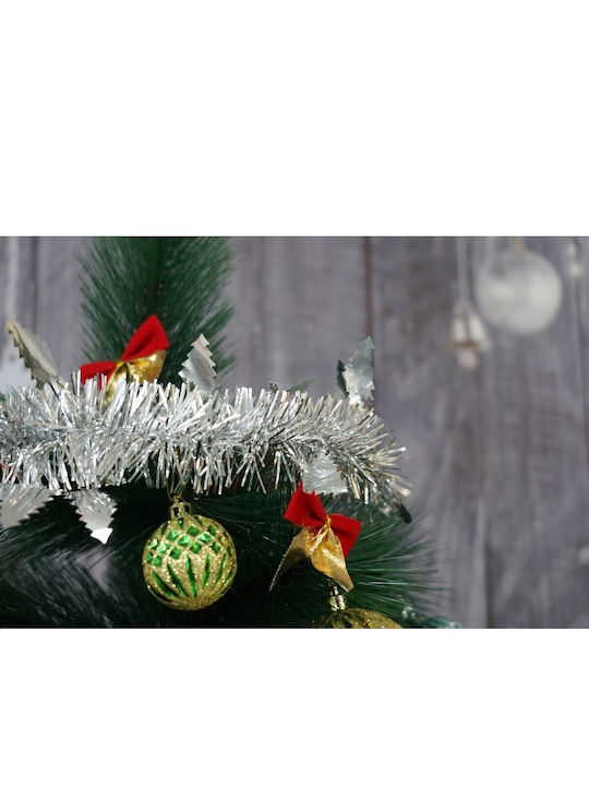 Alista Home Weihnachtsgirlande Kunststoff Silber 9x5cm