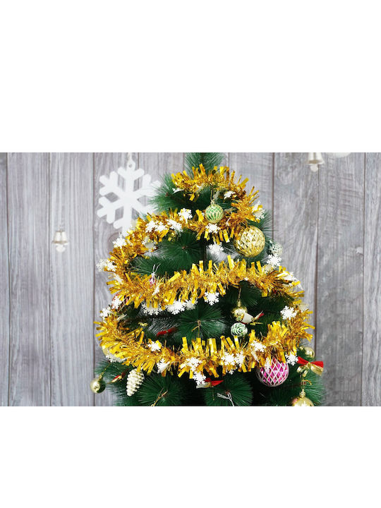 Alista Home Weihnachtsgirlande Kunststoff Gold 9x9cm