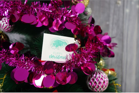 Alista Home Christmas Plastic Pink Garland 11x200cm