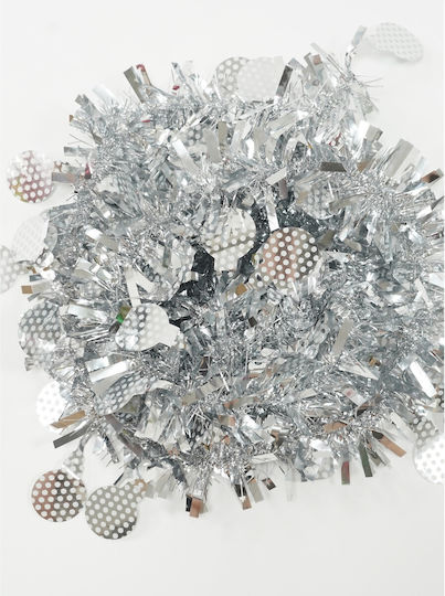 Alista Home Weihnachtsgirlande Kunststoff Silber 11x9cm