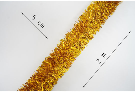 Alista Home Christmas Plastic Gold Garland 5x200cm