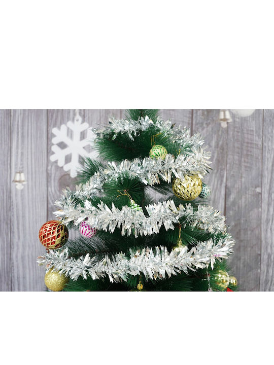 Alista Home Christmas Plastic Silver Garland 6.5x200cm
