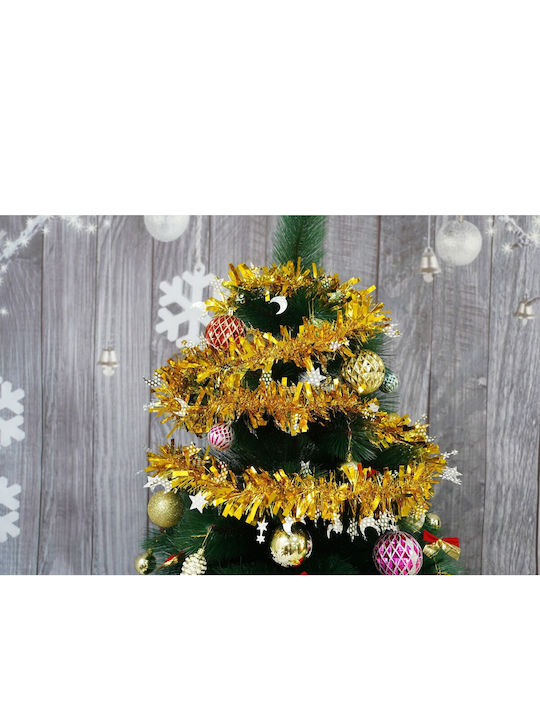 Alista Home Weihnachtsgirlande Kunststoff Gold 9x9cm