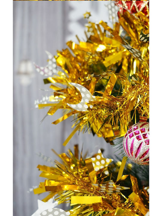 Alista Home Weihnachtsgirlande Kunststoff Gold 9x9cm