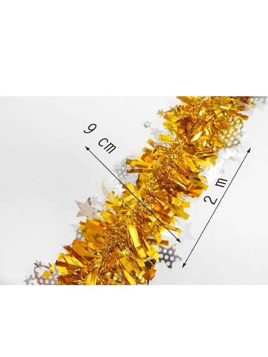 Alista Home Weihnachtsgirlande Kunststoff Gold 9x9cm
