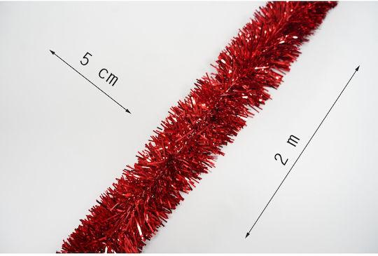 Alista Home Ghirlandă Plastică Roșie De Crăciun 5x200cm