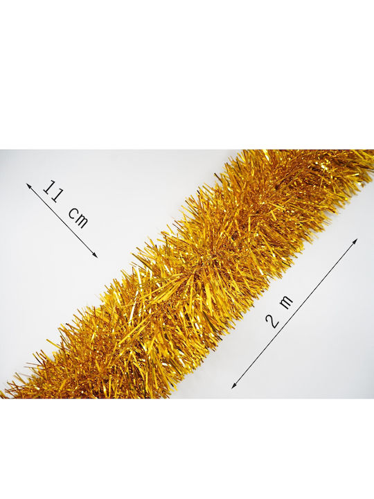 Alista Home Ghirlandă Plastică Aurie De Crăciun 11x200cm