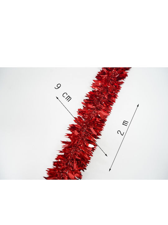 Alista Home Ghirlandă Plastică Roșie De Crăciun 6.5x200cm