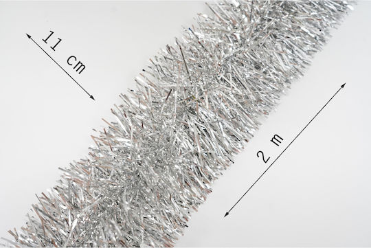 Alista Home Ghirlandă De Crăciun Din Plastic Argintiu 11x200cm