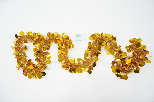 Alista Home Christmas Garland Plastic Gold 11x200cm