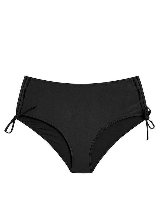 Bikini Slip Ψηλόμεσο Μαύρο