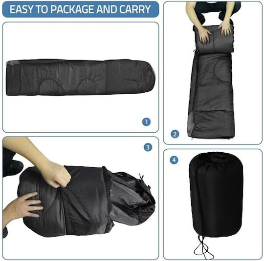 Sac de Dormit Single Negru