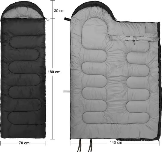 Sac de Dormit Single Negru