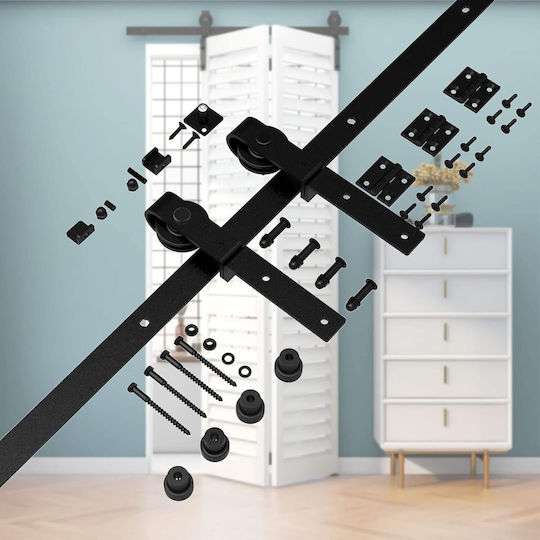 Sliding Door Mechanism 100cm Black