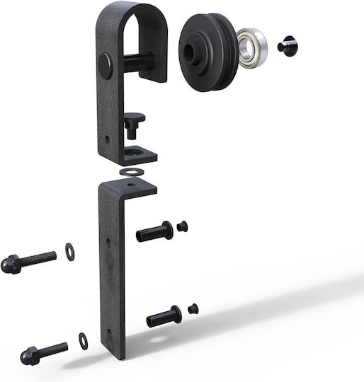 Sliding Door Mechanism 100cm Black