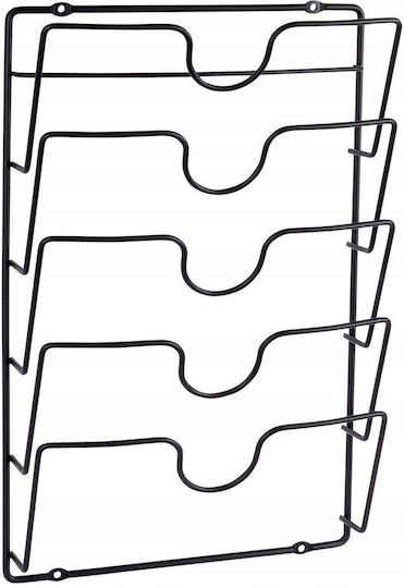 Vilde Wandmontage Metallisches Regal 27,5x43,5cm Schwarz