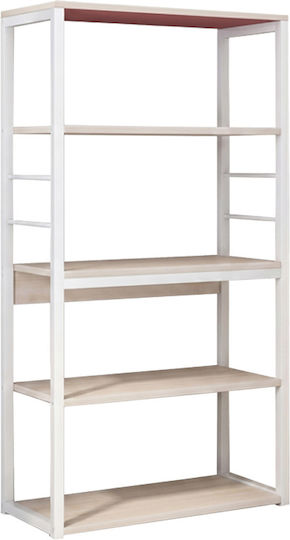 Pakketo Tace Metallic Kitchen Rack 4 Tiers Beige 50x30x129cm