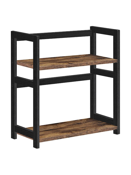 Songmics Wooden Spice Rack Brown
