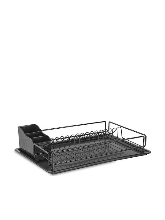 Tekno-Tel Metallic Black Sink Strainer 48x33x12cm