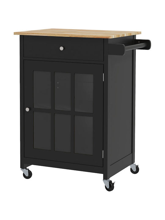 Επιδαπέδιο Ντουλάπι Μαύρο 67x48x86.5εκ.