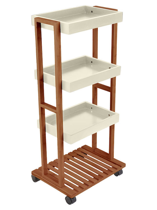 Estia Allure Rack De Bucătărie Din Lemn Cu 4 Locuri Maro 30x40x88cm