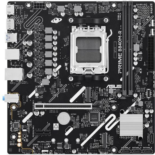 Asus PRIME B840M-R Motherboard Micro ATX with AMD AM5 Socket 90MB1PT0-M0EAY0