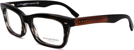Man Eyeglasses Ermenegildo Zegna Zc5006-20 Lens Bridge Temple 53 18 145 Mm
