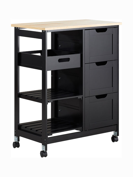 Boden Küchenschrank Schwarz 67x37x84cm