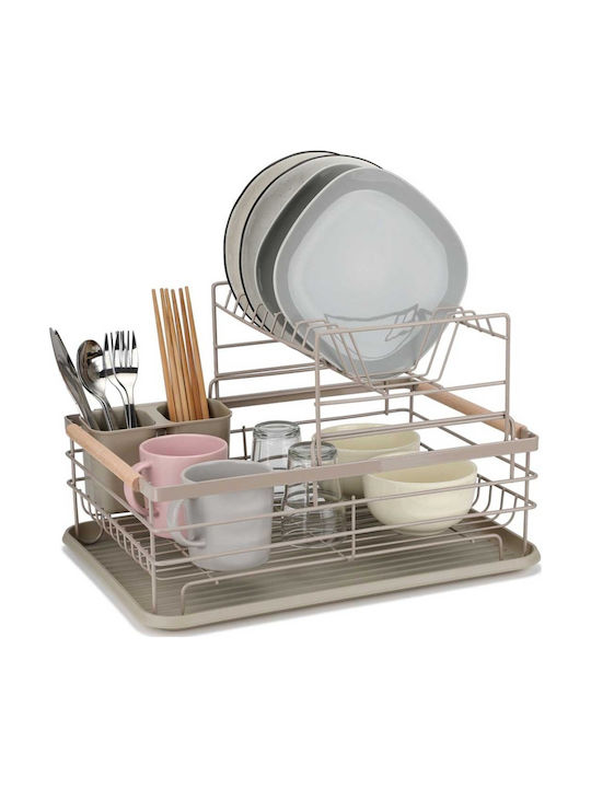 Elitehoff Στραγγιστήρι Νεροχύτη Μεταλλικό Μπεζ 43x32.5x27.5cm