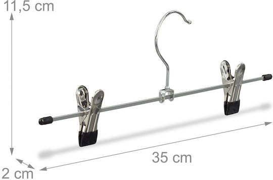 Relaxdays Relaxdays Kleiderbügel Für Hosen Metallisch Silber 10049771 25Stücke