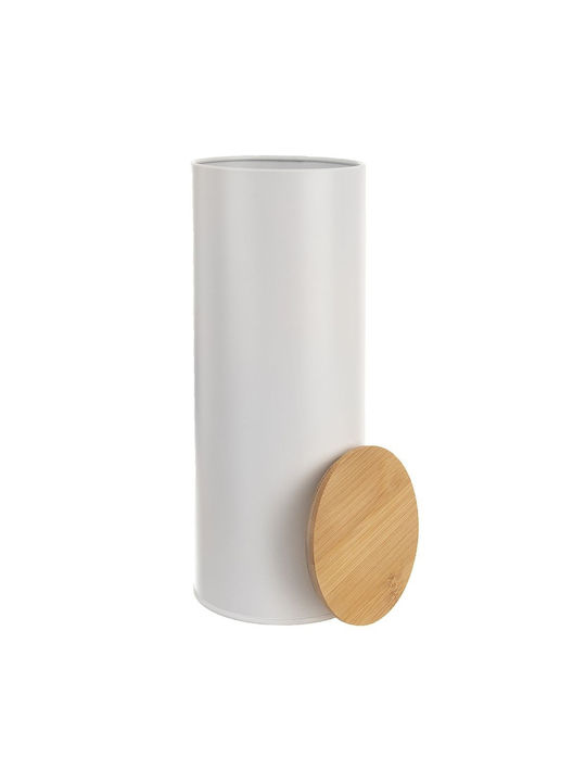 Orion Box for Pasta Coffee Tea with Lid Metallic White 2650ml