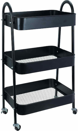 Uncle George Metal Food Rack 3 Tiers Black