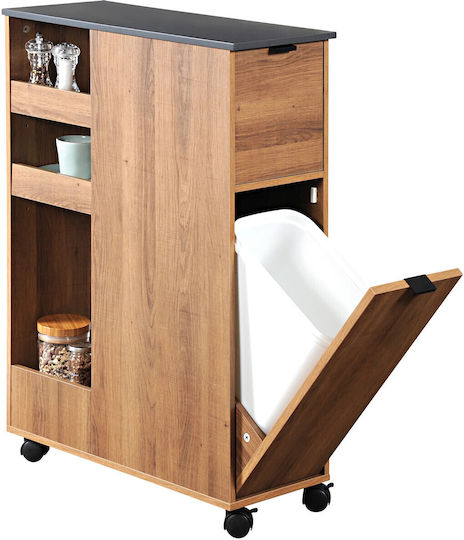 Kesper Lebensmittelregal Hölzernes 4 Ebenen Braun