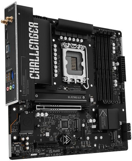 ASRock B860M Challenger WiFi Motherboard Micro ATX with Intel 1851 Socket 90-MXBUP0-A0UAYZ