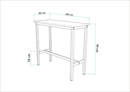 Μπαρ 100x40x90εκ.