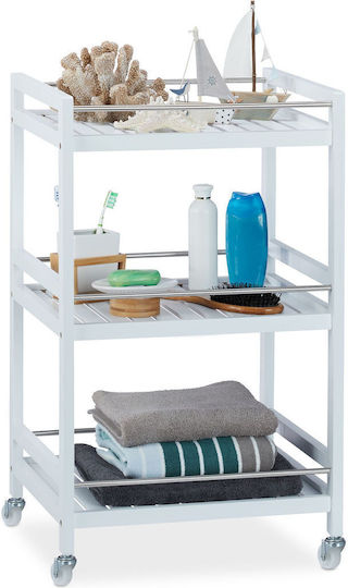 Relaxdays Rack De Bucătărie Plastic Cu 3 Locuri Alb Relaxdays Rack De Bucătărie Plastic Cu 3 Locuri Alb